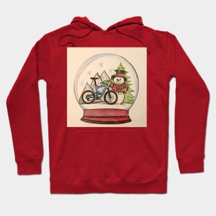 MTB,Snowman Snow Globe Hoodie